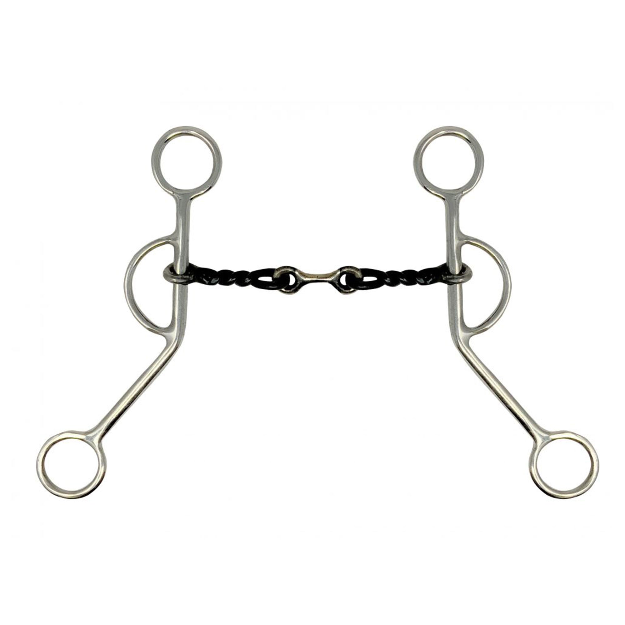 Showman Stainless Steel Sweet Iron Bit with Dog Bone Mouth