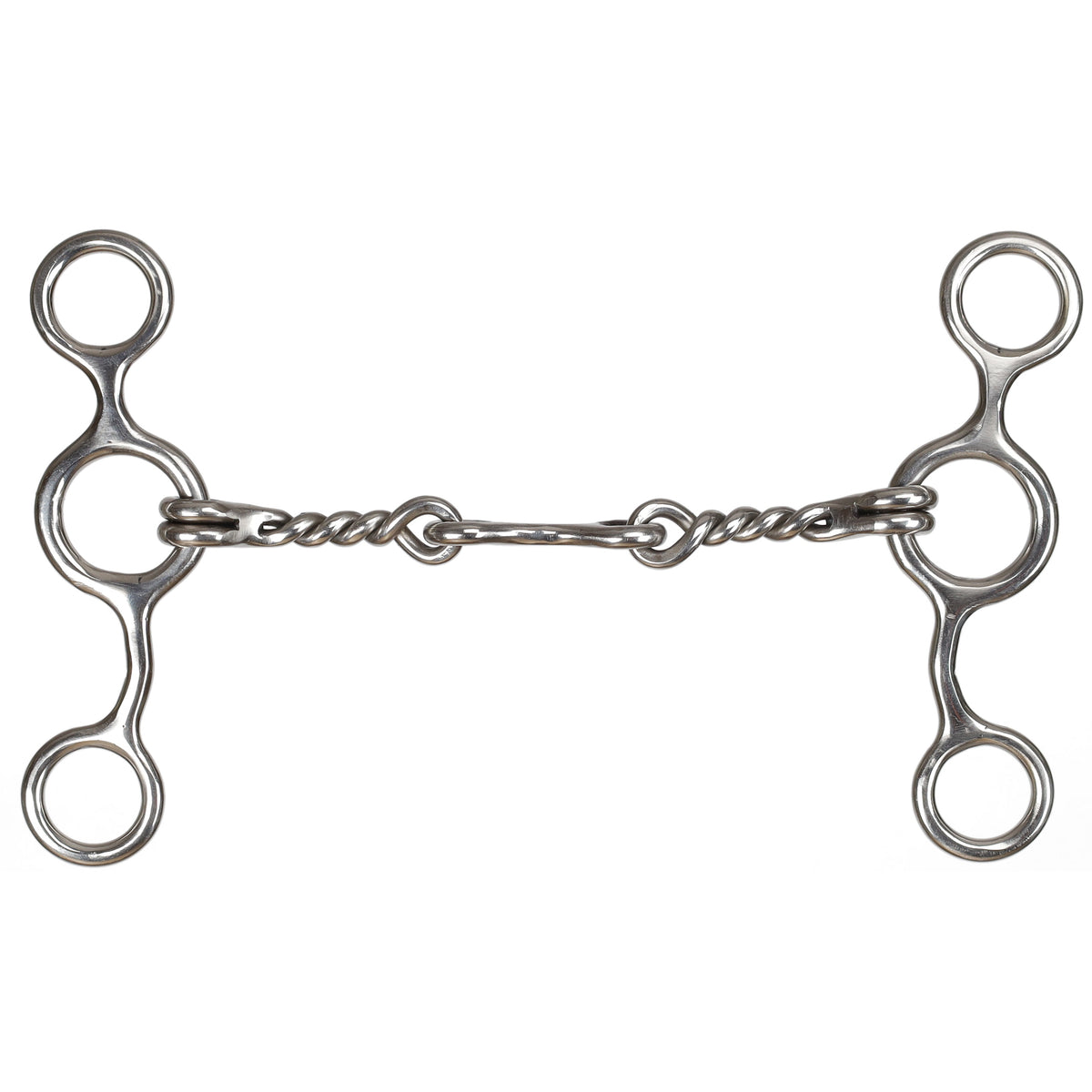 Showman Junior Cowhorse Twisted Wire Dogbone Snaffle