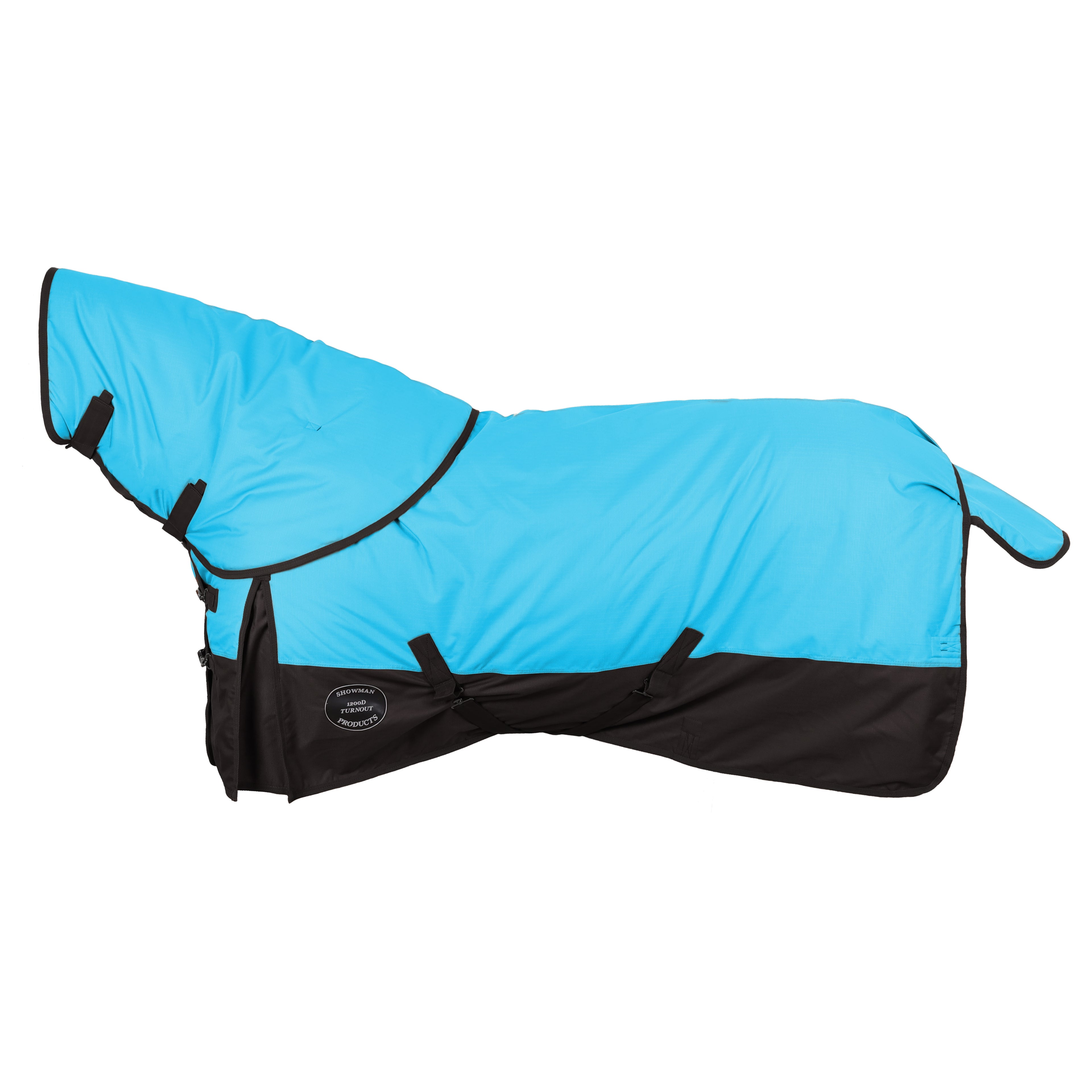 Showman 1200D Waterproof and Breathable Turnout Blanket with Neck Cover - Large Pony/Small Horse (56" - 62")