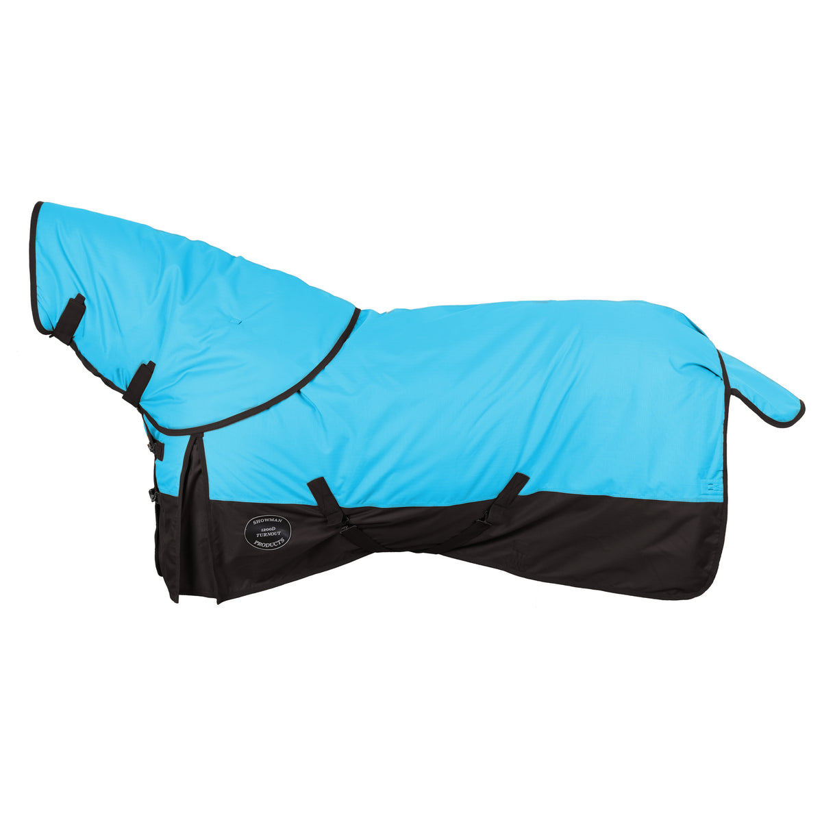 Showman 1200D Waterproof and Breathable Turnout Blanket with Neck Cover - Large Pony/Small Horse (56" - 62")