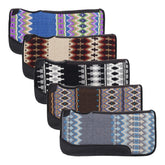 Showman 32" x 32" Assorted Wool Top Saddle Pad Felt Bottom - Diamond Peak