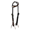 Showman Four of a Kind Single Ear Argentina Cow Leather Headstall