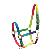 Showman Neon Rainbow Nylon Halter