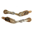 Showman Ladies' Painted Petal Spur Straps