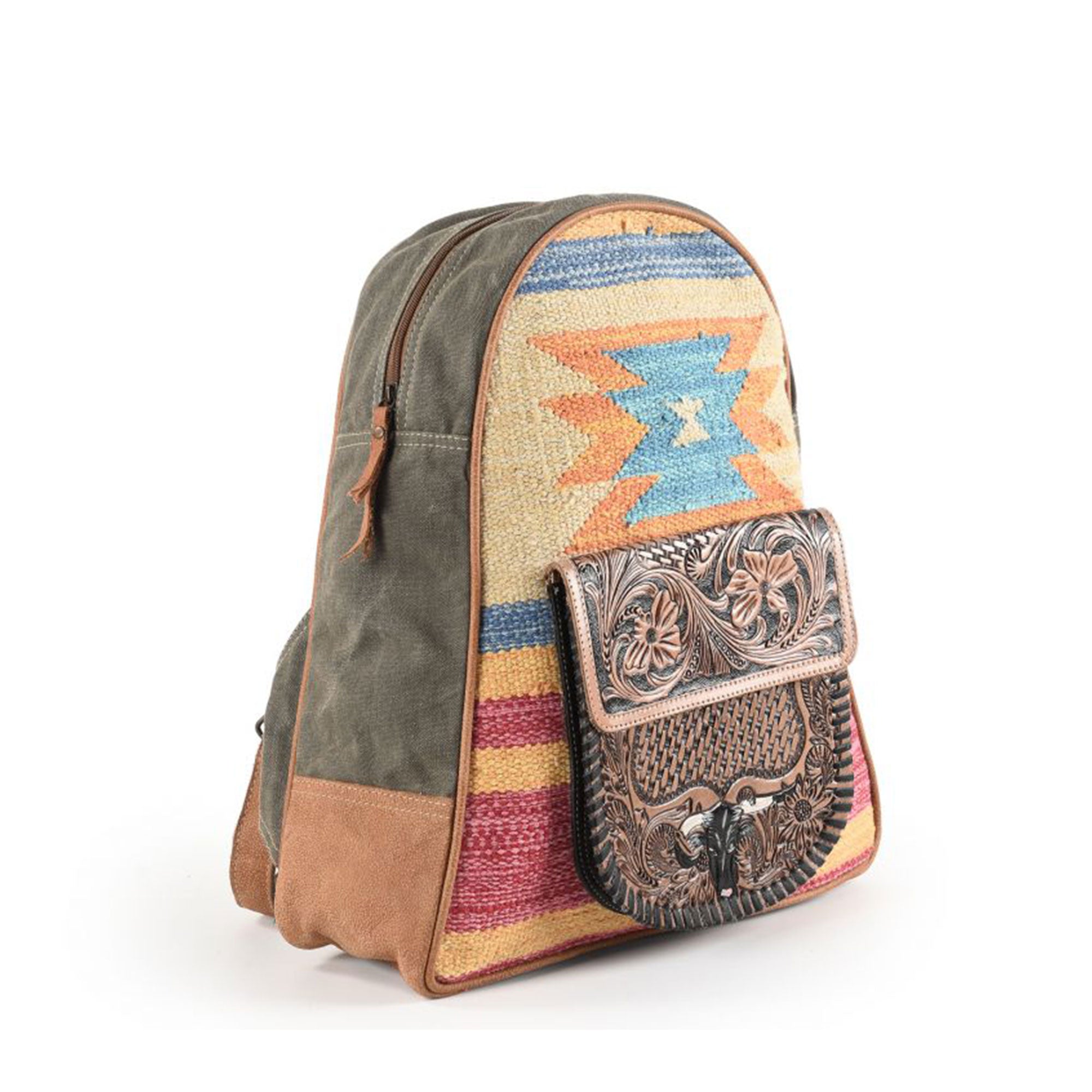 Klassy Cowgirl 17" x 14" Leather Backpack