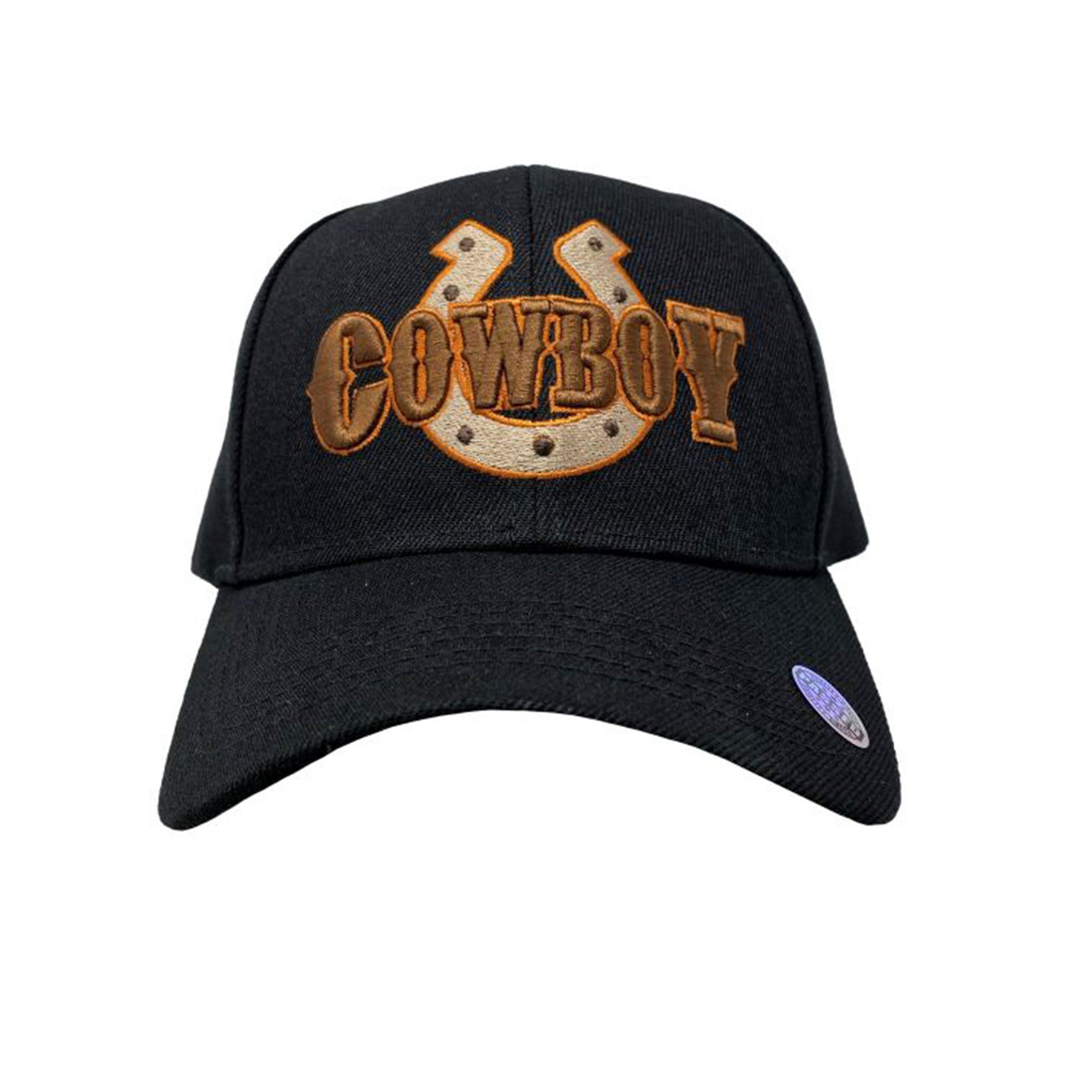 Cowboy Horseshoe Embroidered Baseball Cap
