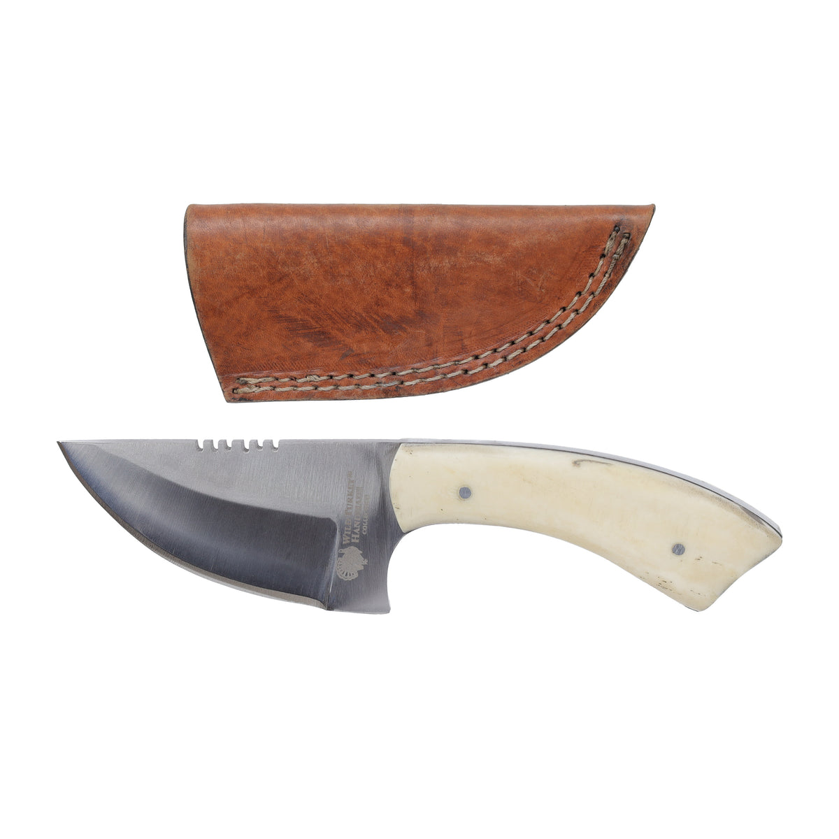 Wild Turkey Handmade Collection Fixed Blade Skinner Knife with Sheath