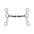 Showman Thunderbolt Blued Stainless Steel JR Cowhorse Twisted Dogbone Snaffle