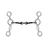 Showman Thunderbolt Stainless Steel JR Cowhorse Twisted Dogbone Snaffle